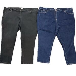 Woman Within Jeans Plus Bundle Spring Casual Minimalist 28W Petite